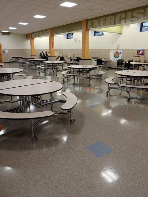 St. Anthony cafeteria Aesthetic Cafeteria School, American School Classroom, American High School Aesthetic Classroom, American Cafeteria, High School Cafeteria Aesthetic, Big Cafeteria, Cafeteria Aesthetic School, Boarding School Cafeteria, Cafeteria Design School