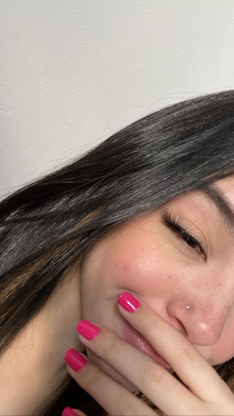 Girls With Nose Piercing, Nose Peircing, Cute Nose Piercings, Girl Pp, Ear Tattoo Ideas, Nose Piercing Stud, Cute Nose, Pretty Ear Piercings, Face Piercings