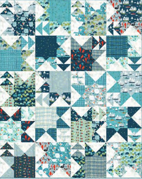 Anchor Quilt, Doug Leko, Sweater Quilt, Fox Quilt, Flying Geese Quilt, Scrappy Quilt Patterns, Cozy Quilts, Quilt Stores, Triangle Quilt