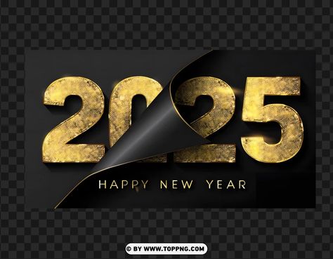 Happy New Year Design Graphics Creative, Happy New Year Creative, New Year Banner Design, 2025 Logo, Happy New Year Logo, New Year Creative, 2025 Png, Gold Design Background, Happy New Year Banner