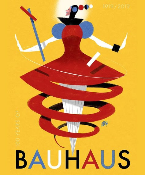 ‪Bauhaus 100 Years of Triadic Ballet 💃 Oskar Schlemmer. Poster by Riccardo Guasco‬ http://shop.bauhaus-movement.com Bauhaus Ballet, Triadic Ballet, Bauhaus Poster Design, Oskar Schlemmer, Bauhaus Architecture, Bauhaus Movement, Walter Gropius, Bauhaus Art, Bauhaus Poster