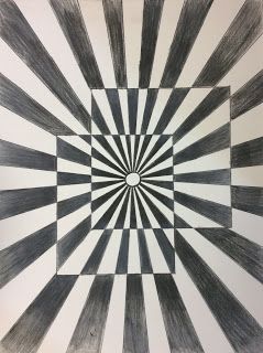 I love Op Art and I thought it would be the perfect lesson to teach Art 1's how to use colored pencils. We began by discussing O... Wallpaper Trippy, Illusion Kunst, Op Art Lessons, Classe D'art, Illusion Drawings, Colored Pencil Tutorial, Optical Illusions Art, Illusion Art, Drawing Tutorials