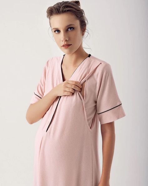 Excited to unveil our maternity nightwear set, designed for dual functionality with front buttons and discreet nursing panels. Elevate your nighttime nursing experience with comfort and style. Double Breast Feeding Maternity & Nursing Nightgown With Robe Pink - 14406 4 Colors: Beige - Ecru - Pink - Green Sizes: S - M - L - XL Product code: 14406 #biggshopy #mother #maternity #pregnant #pregnancy #postpartum #nursing #nightgown #robe #breastfeeding #schwangerschaft #grossesse #enceinte #inc... Nightgown With Robe, Postpartum Nursing, Maternity Nightwear, Nursing Nightgown, Nightgown Robe, Maternity Nursing, Postpartum, Night Time, Nightwear