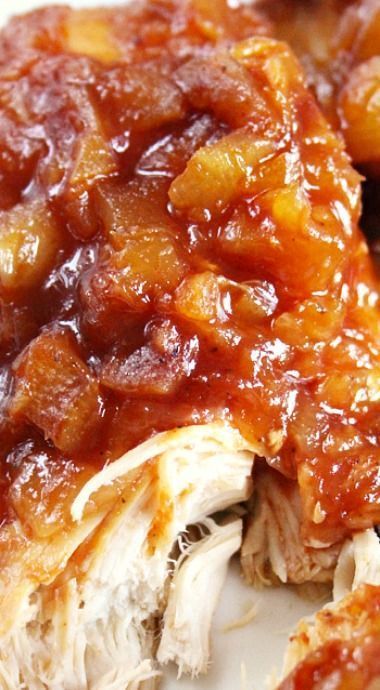 Crock Pot Hawaiian Chicken, Slow Cooker Kip, Hawaiian Chicken Crockpot, Hawaiian Crockpot Chicken, Sweet Hawaiian Crockpot Chicken Recipe, Hawaiian Crockpot, Crockpot Chicken Recipe, Hawaiian Chicken Recipes, Weight Watchers Recipes With Points