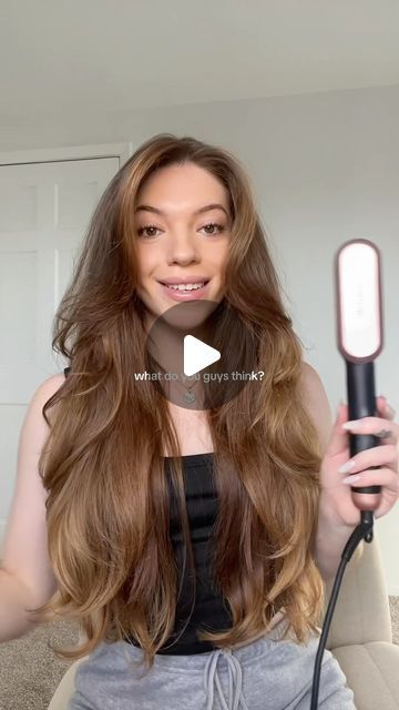 Wavy Talk Straightening Brush, Wavytalk Straightener Brush, How To Use Straightener, Cordless Hair Straightener, Straightener Brush, Hair Brush Straightener, Blowout Hair, Straightening Brush, Dry Brushing