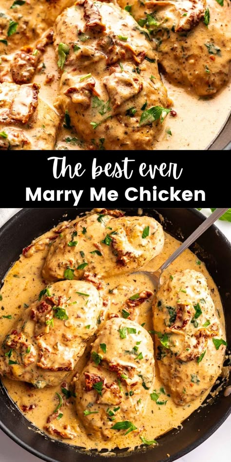 Proposal Dinner, Easy Marry Me Chicken, Chicken Dishes For Dinner, Marry Me Chicken Recipe, Mary Me, Dishes For Dinner, Marry Me Chicken, Crockpot Healthy, Perfect Chicken