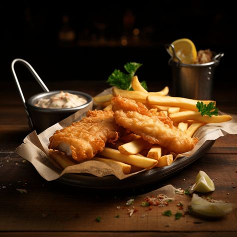 Red Robin Fish and Chips (Better Than Original) Fish & Chips, Fish And Chips Aesthetic, Cod Fish And Chips, Food Post Ideas, Cod Fish Recipe, English Fish And Chips, Homemade Fish And Chips, Fish And Chips Recipe, Fish N Chips Recipe