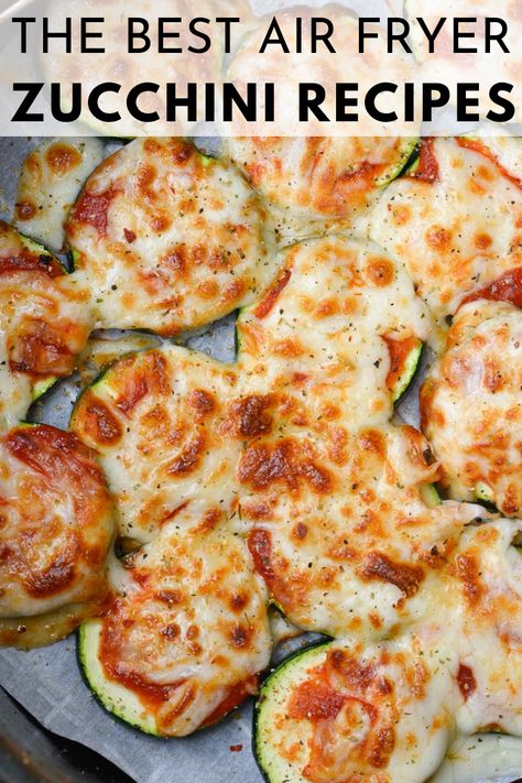 Air Fryer Zucchini, Zucchini Pizza Bites, Zucchini Pizza, Low Carb Low Fat Recipes, Keto Air Fryer, Zucchini Pizzas, Best Low Carb Recipes, Air Fry Recipes, Low Sugar Recipes