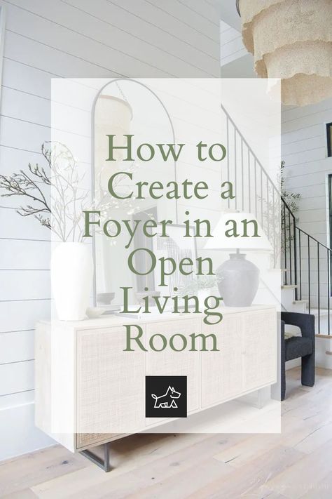 Find out how to implement lighting to highlight the foyer. This pin includes ideas for using different lighting fixtures, like a statement pendant light or a series of wall sconces, to create a focal point and differentiate the foyer from the adjoining space. Open Foyer Ideas Entryway, Entrance Ideas Entryway, Open Entryway, Garden Hideaway, Large Living Room Layout, Entrance Foyer Design, Foyer Ideas Entryway, Creating An Entryway, Open Foyer