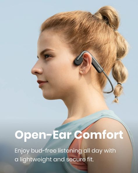 Amazon.com: SHOKZ OpenMove - Open-Ear Bluetooth Sport Headphones - Bone Conduction Wireless Earphones - Sweatproof for Running and Workouts, with Sticker Pack (Grey) : Electronics Amazon Beauty Must Haves, Amazon Finds Tiktok, Amazon Must Haves Tiktok, Smart Clothes, Running Headphones, Amazon Business, Sport Earphones, Amazon Beauty, Smart Glasses