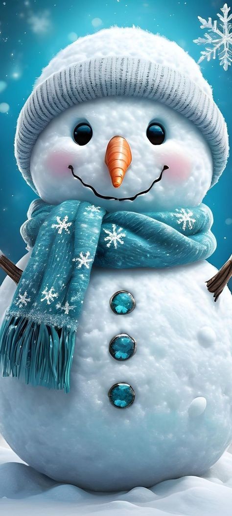 Snowmen Wallpaper Iphone, Iphone Images, Snowman Wallpaper, Cute Food Wallpaper, Christmas Wallpaper Iphone Cute, Snowmen Pictures, Snowman Images, Art Deco Artwork, Christmas Pics