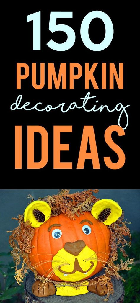 Pumpkin Decorating Themes For Contest, Decorating Real Pumpkins, Jungle Pumpkin Decorating, Food Pumpkins Painting, Animal Pumpkin Ideas, No Carve Owl Pumpkin, Pumpkin Decorating Contest Grill, Team Pumpkin Decorating, Animal Painted Pumpkin Ideas