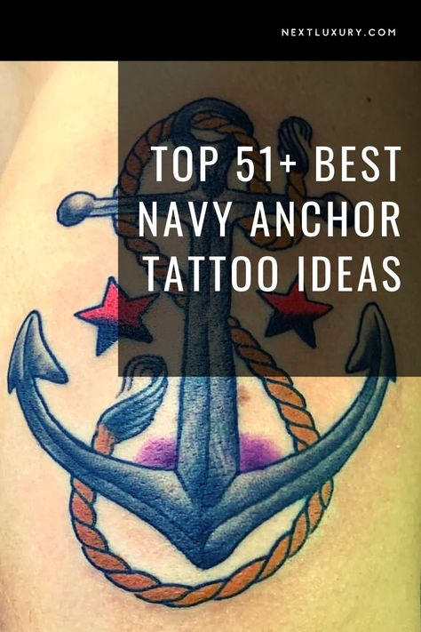 Navy Anchor Memorial Tattoo, U S Navy Tattoos, Old School Navy Tattoo, Navy Sailor Tattoo, Fouled Anchor Tattoo, Navy Memorial Tattoos Dads, Navy Inspired Tattoo, Sailor Jerry Anchor Tattoo, Anchor Tattoo With Words