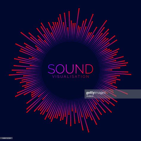 Circle Sound Wave Visualization Bar Dotted Music Player Equalizer Radial Audio Signal Or Vibration Element Voice Recognition Neon Colors Epicenter Target Radar Radio Icon Vector Concept High-Res Vector Graphic - Getty Images Audio Visualizer, Radio Icon, Graphic Equalizer, App Design Layout, Voice Recognition, Sound Wave, Grafic Design, Music Player, Equalizer