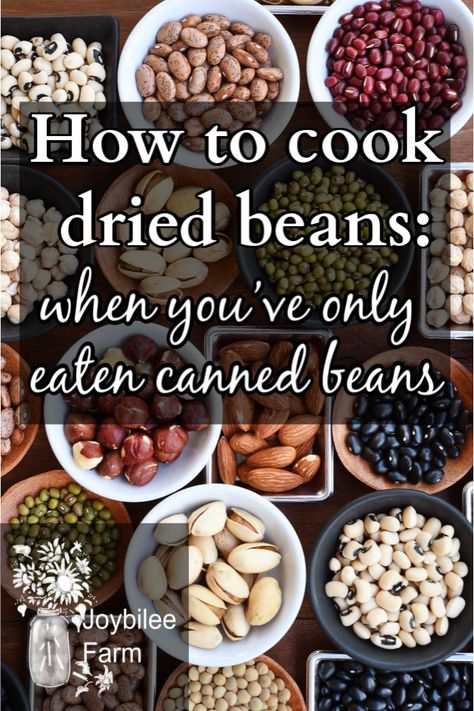 Dried Bean Recipes, Cook Dried Beans, How To Make Beans, Dry Beans Recipe, Beans In Crockpot, Homemade Beans, Fried Beans, Cooking Dried Beans, Beans Beans