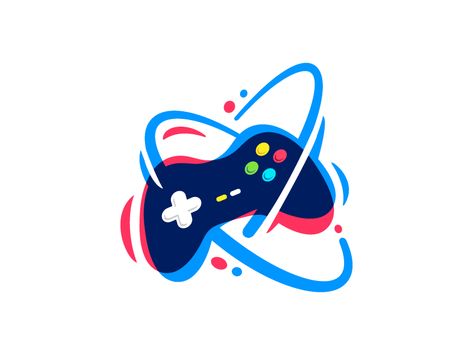 Gamepad by Milos Subotic Game Logos, Logo Game, Game Logo Design, Gaming Logo, Gaming Wallpapers, Game Logo, Game Controller, Free Fire, Logo Ideas