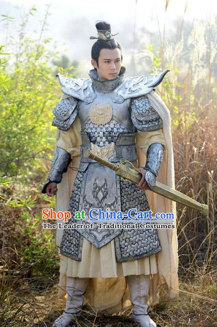 Ancient Chinese General Knight Armor Costume Chinese Costumes Complete Set for… Chinese General, China Dance, Chinese Armor, Card Tattoo Designs, Ancient Chinese Architecture, A Knight's Tale, Chinese Warrior, Chinese Traditional Costume, Chinese Historical Drama