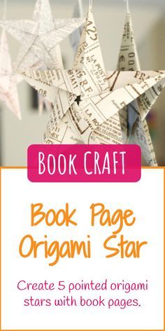 What To Make Out Of Book Pages, Origami With Book Pages, Paper Stars From Book Pages, Craft Paper Origami, Crafts Using Old Book Pages, Book Art Ornaments, Christmas Ornaments Made From Old Book Pages, Paper Crafts With Book Pages, Crafts With Sheet Music Book Pages