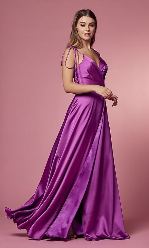 Violet Prom Dress, Magenta Prom Dress, Prom Dress Silk, Museum Restaurant, Graduation Fashion, Parade Dress, Purple Bridesmaid Dress, Gown For Prom, Double Breasted Dress