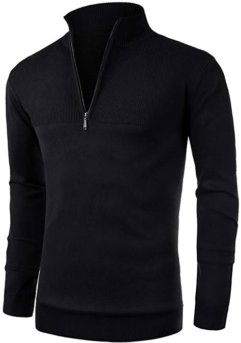 Sweater Half Zip, Work Interview, Elegant Cardigan, Men Closet, Polo Pullover, Henley Sweater, Mens Henley, Crewneck Design, Stylish Sweaters