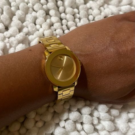 MOVADO BOLD Gold Watch (Women’s) Gold Watch Women, Movado Womens Watch, Movado Bold, Movado Watch, Gold Watches Women, Watch Women, Gold Piece, Watch It, Wood Watch