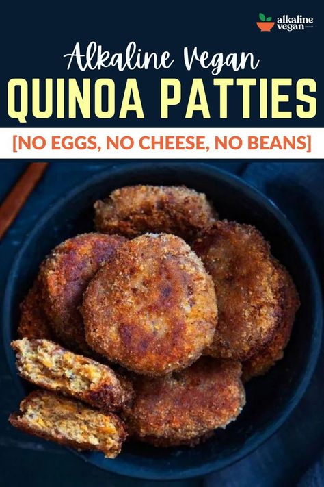 Delicious Alkaline Vegan Quinoa Patties Dr Sebi Nutritional Guide, Leftover Quinoa, Vegan Quinoa Recipes, Dr Sebi Recipes Alkaline Diet, Make Quinoa, Quinoa Patties, Sebi Recipes, Nutritional Guide, Dr Sebi Alkaline Food