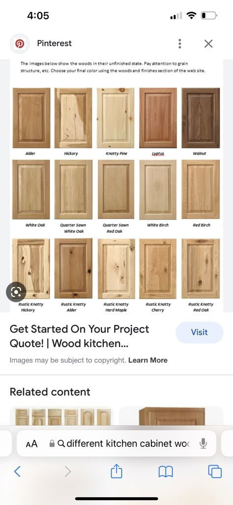 Pine Wood Kitchen Cabinets, Stained Unfinished Kitchen Cabinets, White Pine Kitchen Cabinets, Pine Cabinet, Kitchen Pine Cabinets, Cedar Cabinets, Knotty Oak Kitchen Cabinets, Hickory Wood Kitchen Cabinets, Knotty Maple Kitchen Cabinets