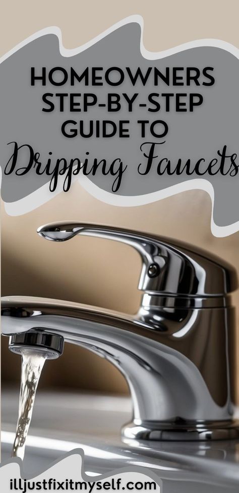 Step-by-step guide to fixing dripping faucets Leaky Faucet Bathroom, Fix Leaky Faucet, Dripping Faucet, Leaky Faucet, Faucet Repair, Bathroom Solutions, Home Diy Ideas, Water Faucet, Kitchen Sink Faucets