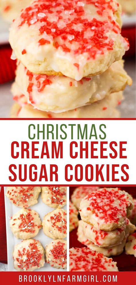 Cinnamon Cream Cheese Cookies, Christmas Cream Cheese, Cream Cheese Sugar Cookie Recipe, Cheese Christmas, Cream Cheese Cookie Recipe, Christmas Cream, Cream Cheese Sugar Cookies, Cream Cheese Recipe, Christmas Cookie Recipes Holiday