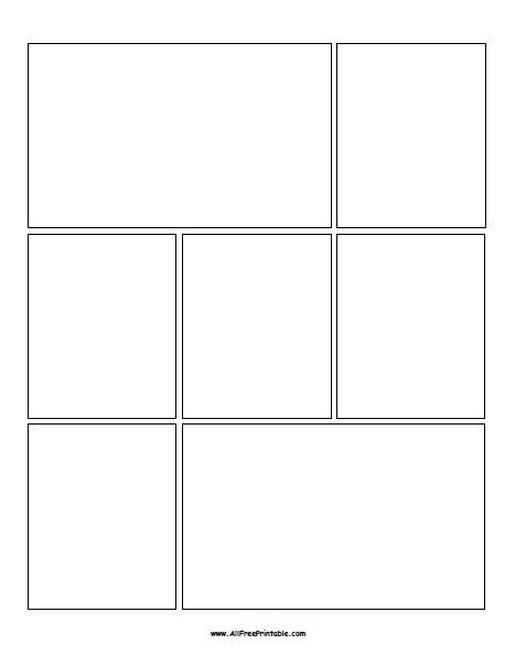 Blank Comic Book Pages, Comic Strip Template, Comic Template, Cartoon Template, Blank Comic Book, Comic Book Template, Storyboard Template, Comic Book Drawing, Comic Book Layout