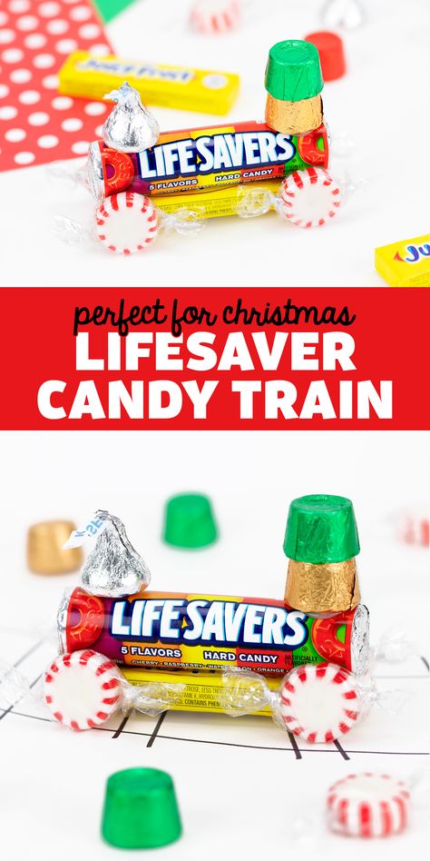 Lifesaver Train Christmas Crafts, Candy Train Craft, Candy Trains For Christmas, Christmas Candy Crafts For Kids, Christmas Candy Train, Christmas Snow Globe Craft, Celebration Recipes, Candy Train, Lifesaver Candy