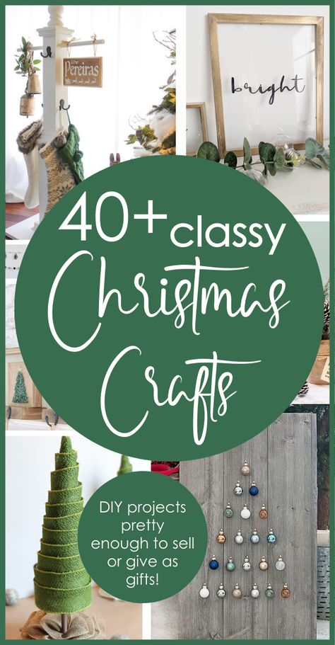 Classy Christmas Crafts, Projek Diy, Kerajinan Diy, Christmas Crafts Diy Projects, Decorações Com Comidas, Christmas Crafts To Sell, Crafts Diy Projects, Christmas Crafts For Adults, Handmade Christmas Crafts