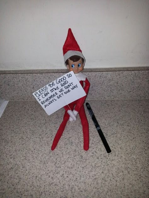 Elf warning for bad behavior Elf On The Shelf Behavior Reminder, Elf On The Shelf Ideas For Kids Being Bad, Elf On The Shelf When Kid Is Bad, Elf Gone For Bad Behavior, Elf On Shelf Behavior Notes, Elf On The Shelf Bad Behavior Ideas, Elf On The Shelf Ideas When Child Is Bad, Easy Elf On The Shelf Ideas For Bad Behavior, Elf After Bad Behavior