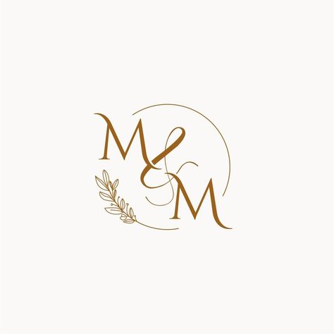 Modern Wedding Logo, M Letter Images, Mm Logo, Wedding Logo Monogram, Letter Images, M Letter, Monogram Logo Design, Rangoli Designs Diwali, Wedding Logo