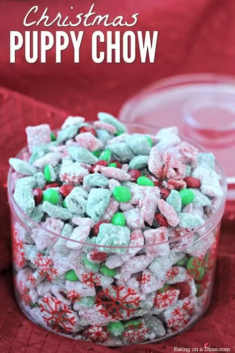 Easy Puppy Chow Recipe, Christmas Puppy Chow, Puppy Chow Christmas, Puppy Chow Chex Mix Recipe, Puppy Chow Recipe, Chex Mix Puppy Chow, Chow Recipe, Puppy Chow Recipes, Chex Mix Recipes