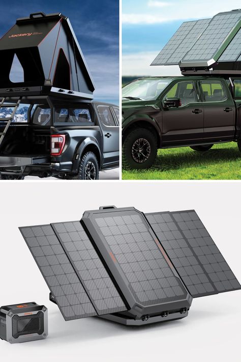 Jackery's Solar-Powered Rooftop Tent Promises Eco-Friendly Exploration with Off-Grid Comfort and Energy Independence. Learn More! Solar Tent, Tent Air Conditioner, Solar Energy Design, Survival Tent, Solar Powered Generator, Solar Powered Cars, Solar Power Charger, Medical Device Design, Camping Activities For Kids