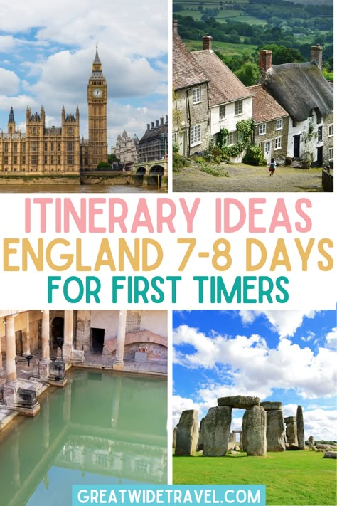 1 Week England Itinerary, 7 Days In England, 7 Days In London, Travel To England And Scotland, England Itinerary 2 Weeks, 1 Week London Itinerary, England Travel Itinerary, 5 Days In England, England Itinerary One Week