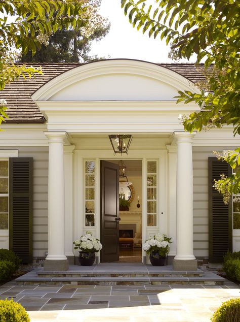 From the Portfolio of Suzanne Tucker/Tucker and Marks Georgian Doors, Georgian House, Georgian Architecture, Garden Entrance, House Front Door, Front Entrance, Residential Interior Design, Entry Hall, Dream House Exterior