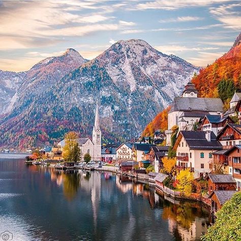 Hallstatt, Austria. Simply beautiful! ❤️😍 🔹 Photo credits: @mikecleggphoto 🔹 Hashtag #worldtravelbook 🌍 to be featured. 🔹 Follow my personal account @sharqawii 🙃 🔹 Add worldtravelbook 👈 on Snapchat! Hallstatt Austria, Mountain Love, Photography Location, Earth Pictures, Adventure Travel Explore, Wonderful Picture, Amazing Images, Location Photography, Beautiful Places In The World