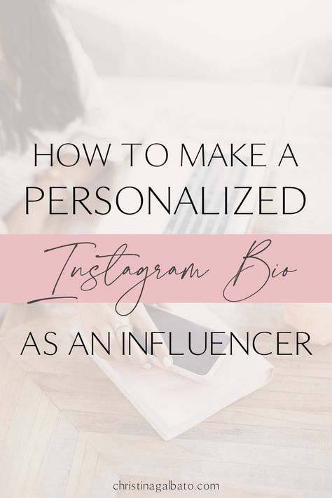 Why you instagram bio is so important! I'm sharing how you can make your instagram bio personalized as an influencer. Feminine Instagram Bio, Instagram Bio For Influencer, Personal Instagram Bio Examples, Fashion Influencers Instagram Bio, Blog Bio Ideas, Linktree Bio Ideas, Instagram Bio Ideas Creative, Ig Profile Ideas Bio, Instagram Bio Ideas Aesthetic