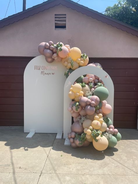 Balloon Arch With Wood Backdrop, Backdrop Balloon Garland, Backdrop Balloon, Rainbow Backdrop, Rainbow Wood, Wood Arch, Arch Backdrop, Backdrop Ideas, Acrylic Nails Coffin Short