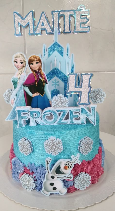 Elsa Frozen Party, Frozen Elsa Cake Topper, Topper Frozen, Elsa Cake Toppers, Frozen Themed Birthday Cake, Pastel Frozen, Frozen Theme Cake, Bolo Frozen, Elsa Cakes