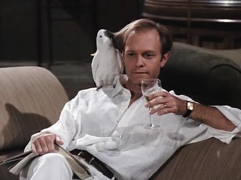 Crane Aesthetic, Frasier Show, Niles Crane, Feeling Crappy, Frasier Crane, Tv Scenes, 90s Sitcoms, Old Shows, Tv Show Quotes