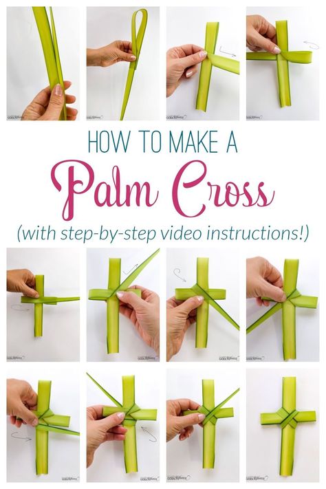 Palm Sunday Activities, Palm Sunday Decorations, Palm Cross, Palm Sunday Crafts, Cross Crafts, Church Crafts, Diy Cross, Palm Sunday, Paper Flower Bouquet