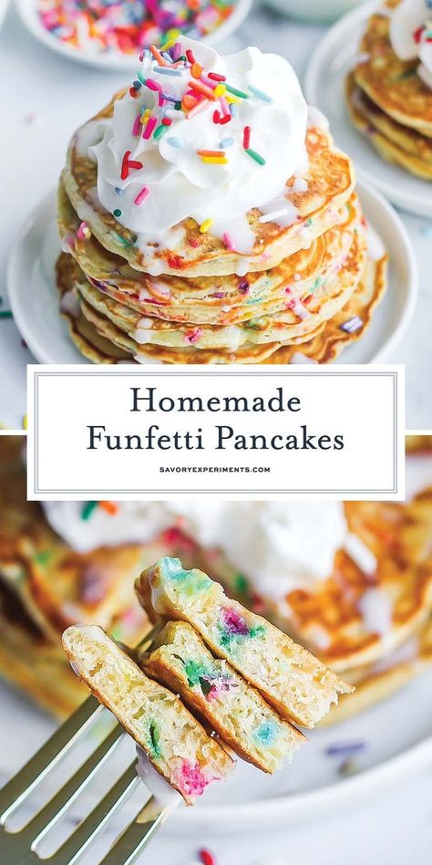 Birthday Cake Breakfast, Two Year Old Breakfast Birthday, Morning Birthday Party Food Kids, Birthday Breakfast Recipes, Toddler Birthday Breakfast Ideas, 1st Birthday Breakfast Ideas, Pancakes And Pampers, First Birthday Breakfast Ideas, Birthday Pancakes For Kids