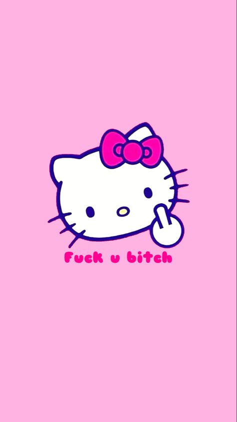 Hello kitting middle finger ,hello kitty flipping off , savage hello kitty Pink Hello Kitty Wallpaper, Hello Kitty Phone Wallpaper, Hello Kitty Funny, Pink Hello Kitty Wallpaper Iphone, Hello Kitty Games, Hello Kitty Imagenes, Hello Kitty Wallpaper Hd, Pink Wallpaper Hello Kitty, Images Hello Kitty