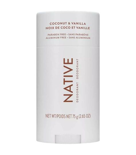 Native Coconut Vanilla Native Coconut Vanilla, Vanilla Deodorant, Thrive Cosmetics, Best Deodorant, Native Deodorant, Dark Underarms, Aluminum Free Deodorant, The Everygirl, Vanilla Coconut