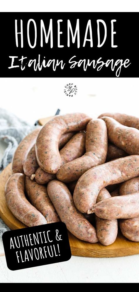 How To Make Spicy Italian Sausage, Homemade Hot Italian Sausage, How To Make Bratwurst Sausage, How To Make Italian Sausage Recipes, Making Sausages Homemade, Homemade Hot Italian Sausage Recipes, Wild Game Sausage Recipes, Homemade Italian Sausage Recipes Pork, Homemade Sweet Italian Sausage