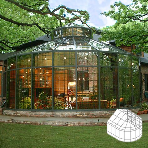 Solariums, Cathedrals and Conservatories ~ Sunshine Rooms Inc. Conservatory House, Solarium Ideas, Solarium Room, Dream House Aesthetic, Conservatory Garden, Home Greenhouse, Farms Living, Home Landscaping, Tiny House Cabin