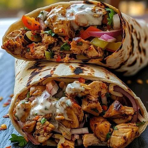 Homemade Chicken Shawarma recipe Chicken Schwarma Recipe, Schwarma Recipe, Chicken Schwarma, Peaches Cream Cheese, Kebab Meat, Mediterranean Recipes Healthy, Chicken Shawarma Recipe, Grilled Chicken Tenders, Shawarma Recipe